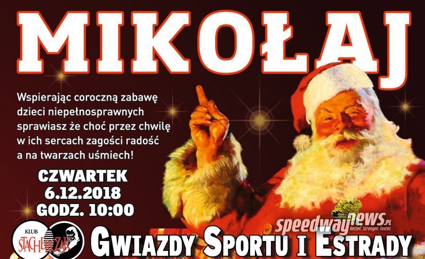 6 grudnia – 22. edycja imprezy Gwiazdy Sportu i Estrady Dzieciom