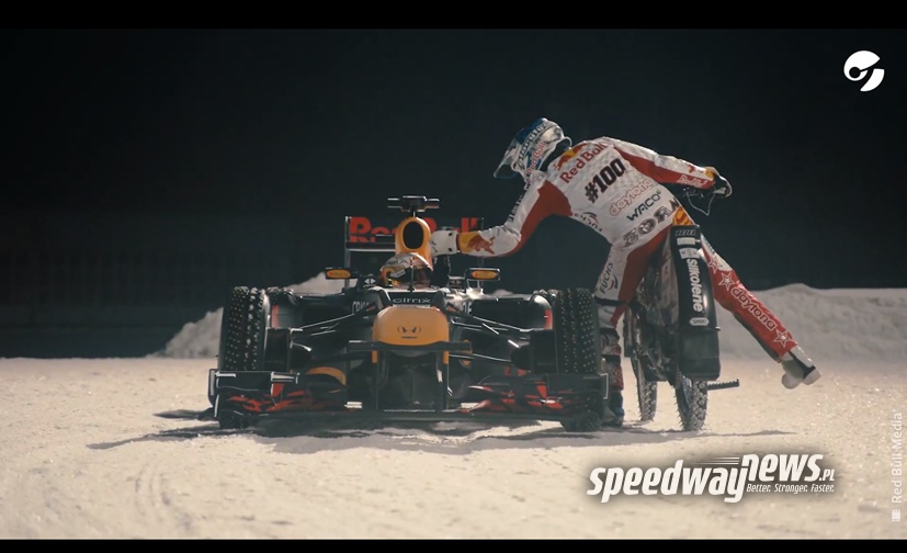 Kiedy żużel spotyka się z… Formułą 1! Zobacz pasjonujący wyścig z udziałem Verstappena (wideo)