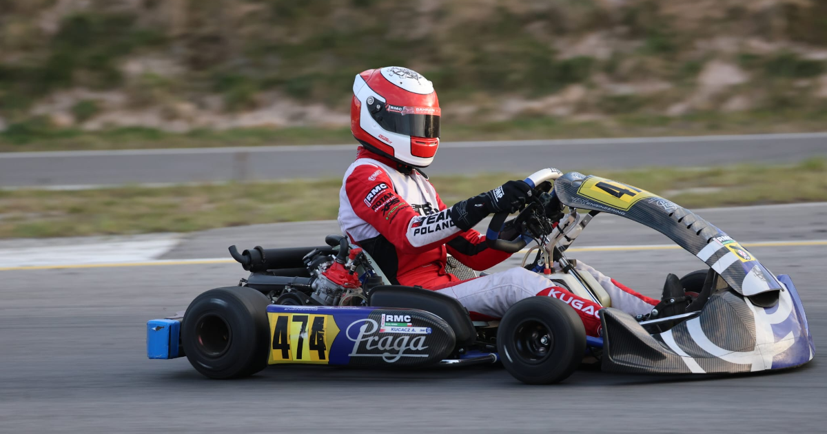 Antoni Kugacz zmierza do Bydgoszczy na Rotax Max Challenge Poland