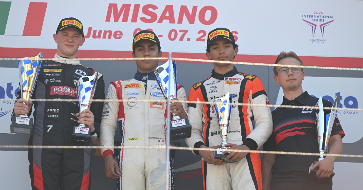 Wiktor Dobrzański z czterema wizytami na podium w Misano